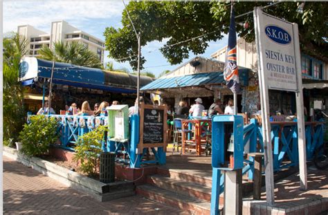 Skob siesta key - Hours are from 11 a.m. to midnight Monday – Thursday and 11 a.m. to 2 a.m. on Friday and Saturday. SKOB is also open for Sunday breakfast at 9 a.m. to 11:45 a.m. and stays open until midnight serving its regular menu and drinks. It is located at 5238 Ocean Boulevard in Siesta Village. Stop in for a drink or meal to see why many have rated ...